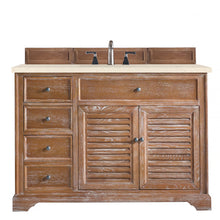 Load image into Gallery viewer, Savannah 48&quot; Single Vanity Cabinet, Driftwood, w/ 3 CM Eternal Marfil Quartz Top
