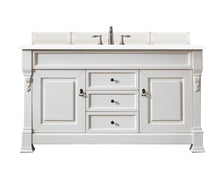 Load image into Gallery viewer, Brookfield 60&quot; Single Vanity, Bright White w/ 3 CM Classic White Quartz Top
