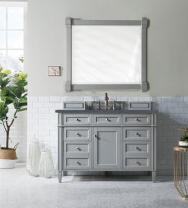 Brittany 48" Urban Gray Single Vanity w/ 3 CM Charcoal Soapstone Quartz Top