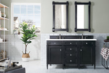 Load image into Gallery viewer, Brittany 60&quot; Black Onyx Double Vanity w/ 3 CM Classic White Quartz Top