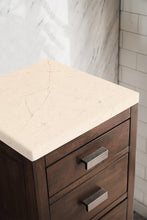 Load image into Gallery viewer, Bathroom Vanities Outlet Atlanta Renovate for LessAddison 15&quot;  Base Cabinet w/ Drawers, Mid Century Acacia w/ 3 CM Eternal Marfil Quartz Top