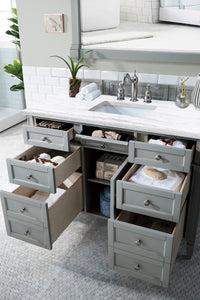 Bathroom Vanities Outlet Atlanta Renovate for LessBrittany 48" Urban Gray Single Vanity w/ 3 CM Arctic Fall Solid Surface Top